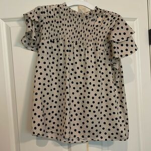 Ann Taylor polka dot blouse Size M